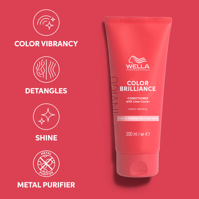Wella Invigo Color Brilliance Conditioner - fijn/normaal haar - 1000ml