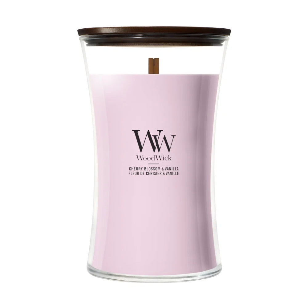 WoodWick Cherry Blossom & Vanilla Large Candle - 611gr