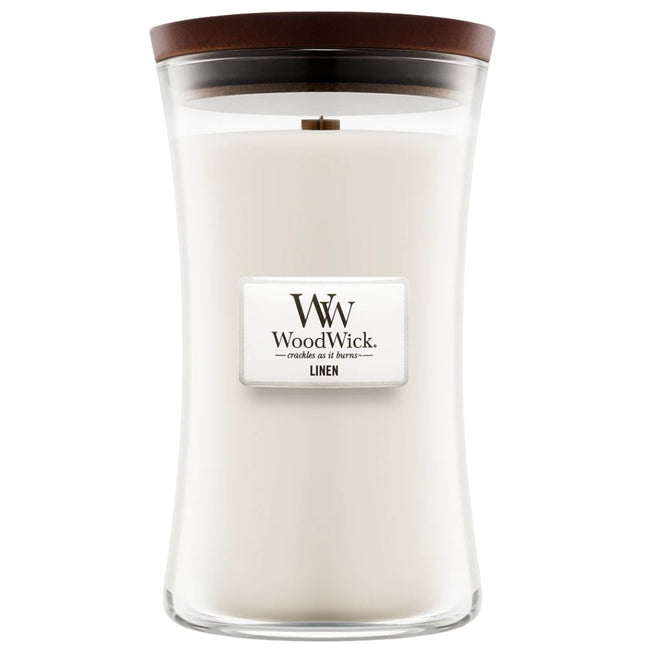 WoodWick Linen Large Candle - 611gr