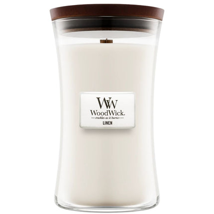 WoodWick Linen Large Candle - 611gr