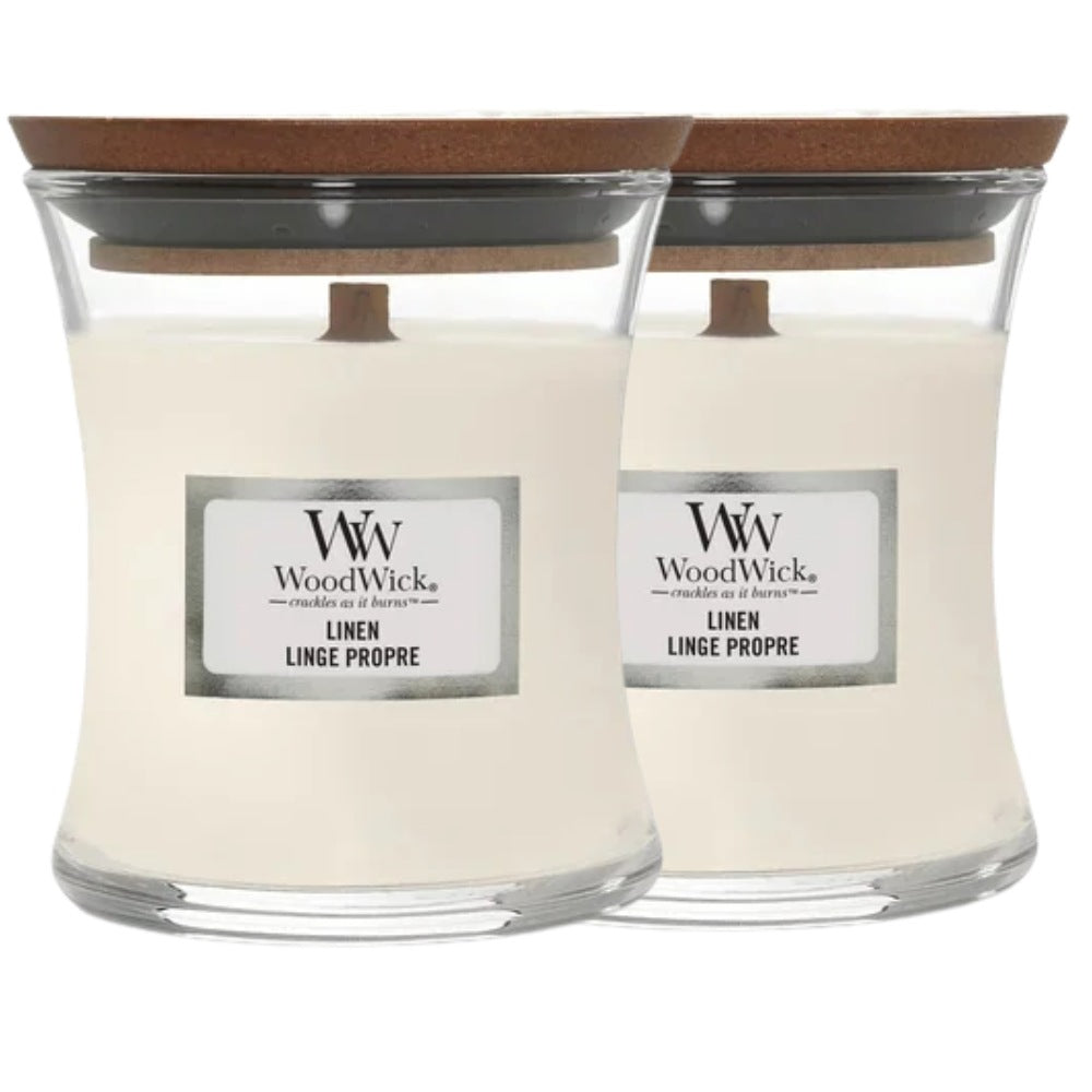 WoodWick Linen Mini Candle - 85gr