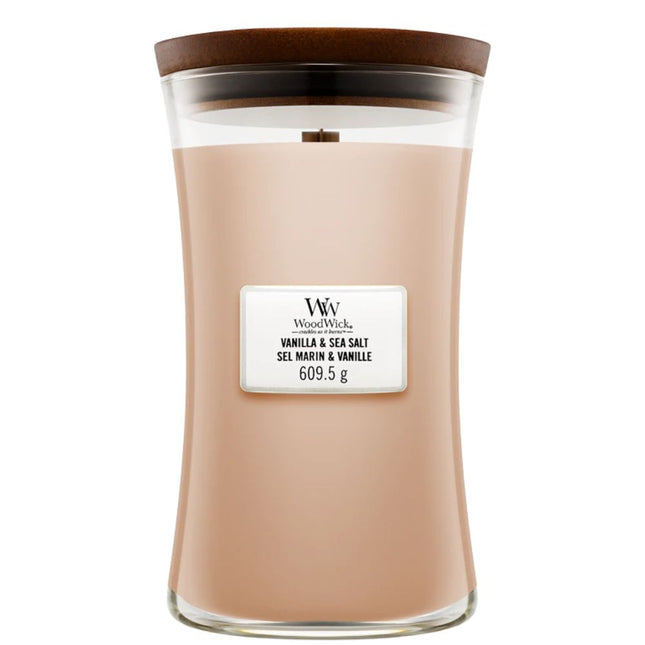 WoodWick Vanilla & Sea Salt Large Candle - 611gr