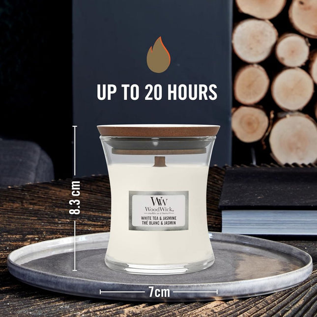 WoodWick White Tea & Jasmine Ellipse Candle - 454gr