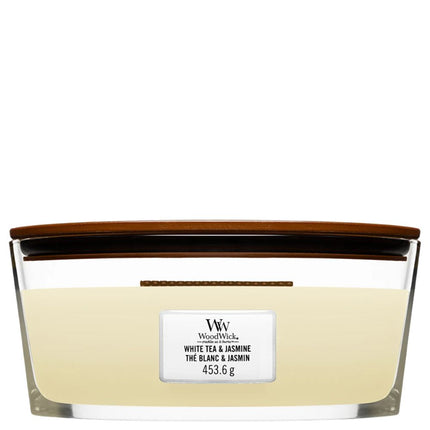 Woodwick White Tea & Jasmine Ellipse Candle - 454gr