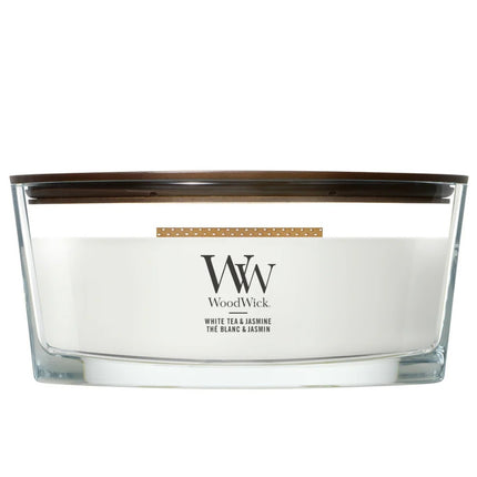 WoodWick White Tea & Jasmine Ellipse Candle - 454gr