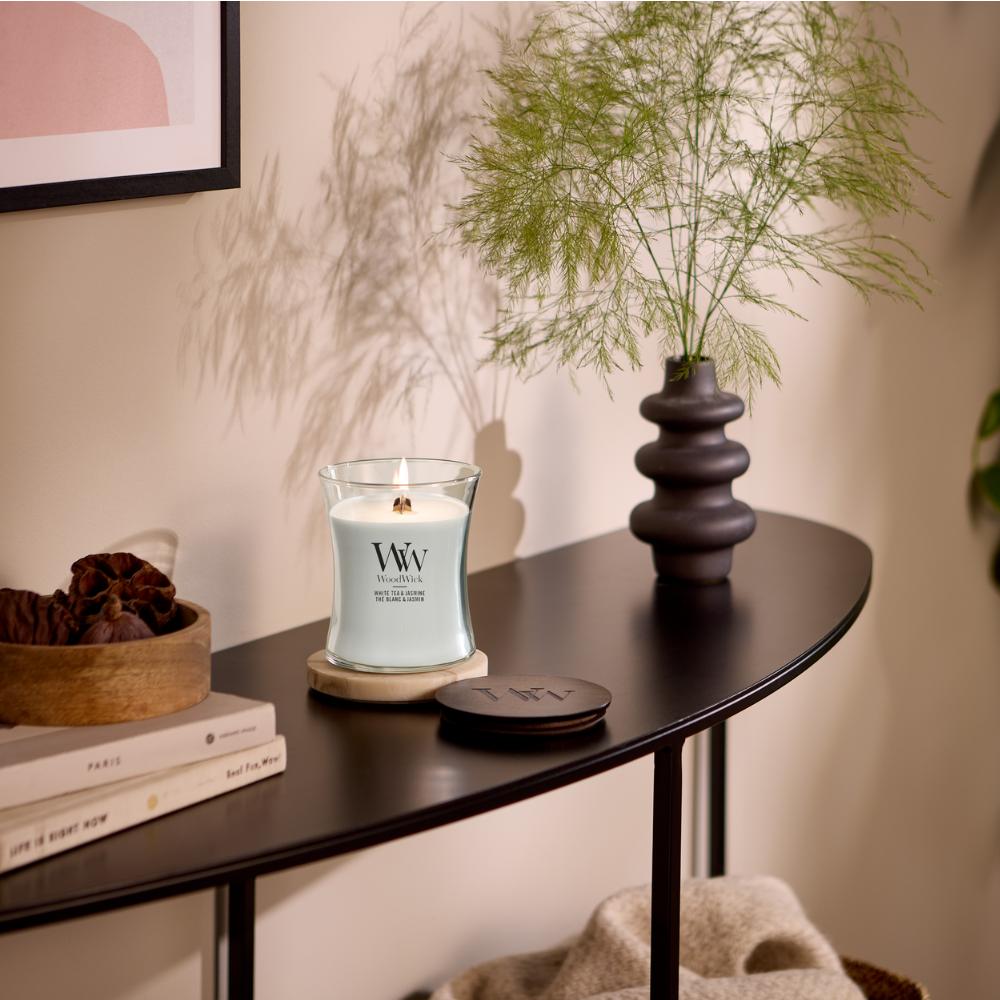 WoodWick White Tea & Jasmine Large Candle - 611gr
