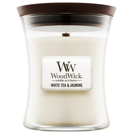 WoodWick White Tea & Jasmine Medium Candle - 275gr