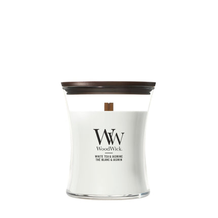 WoodWick White Tea & Jasmine Medium Candle - 275gr