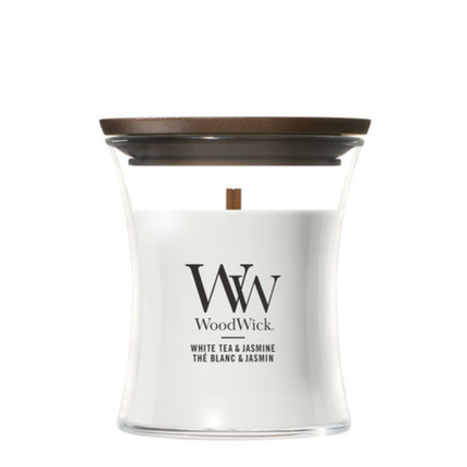 WoodWick White Tea & Jasmine Mini Candle - 85gr
