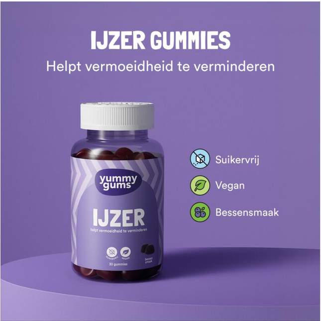 Yummygums IJzer Gummies - 30pcs