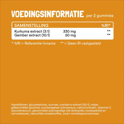 Yummygums Kurkuma & Gember Gummies - 60pcs