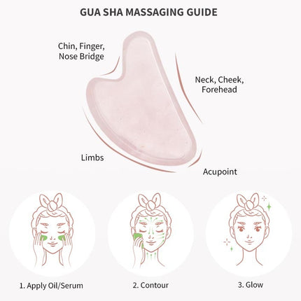 Zoe Ayla Rose Quartz Gua Sha